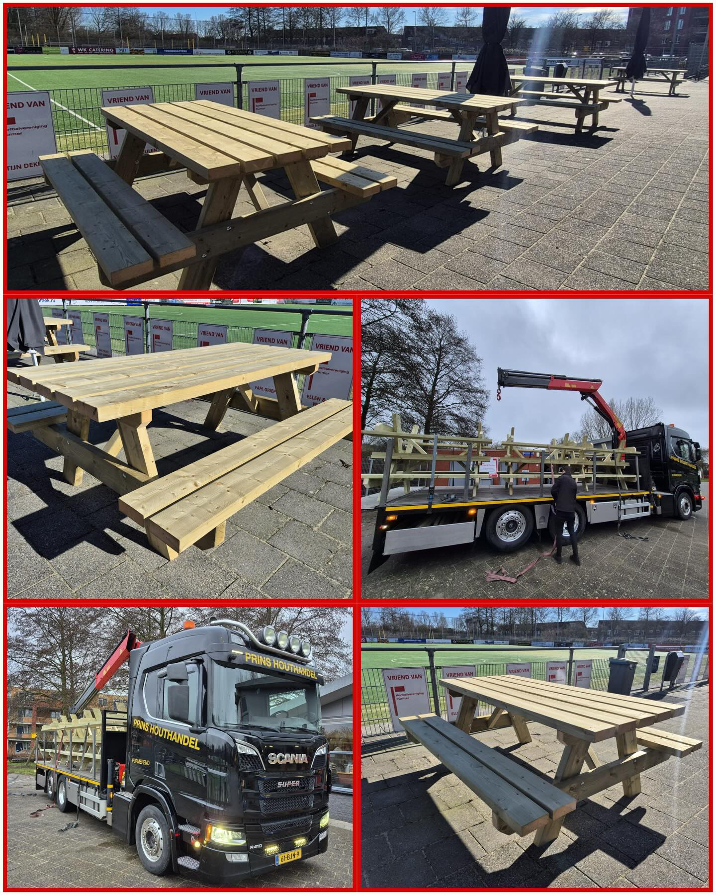 Nieuwe picknick banken