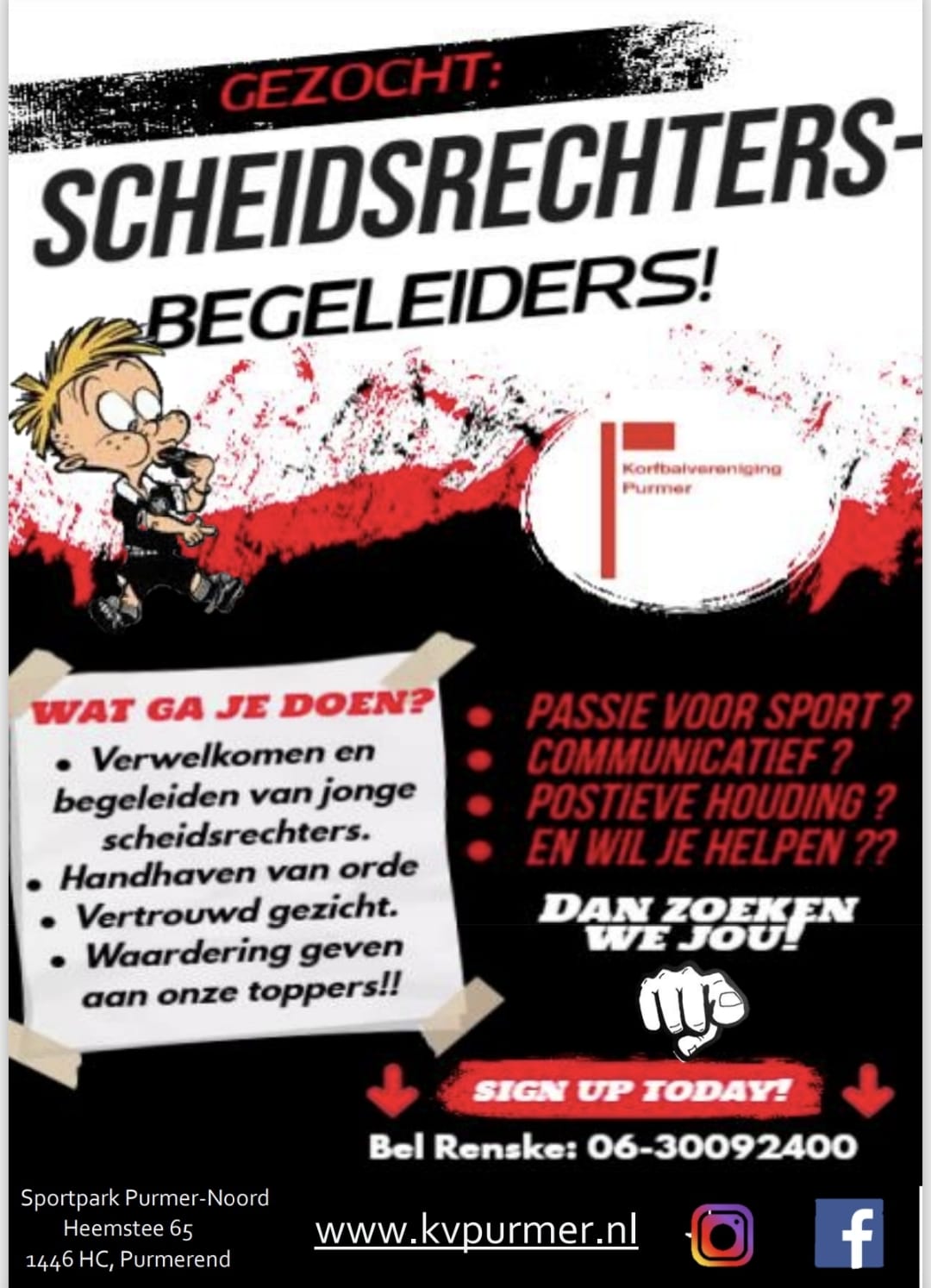 Scheidsrechtersbegeleiders gezocht