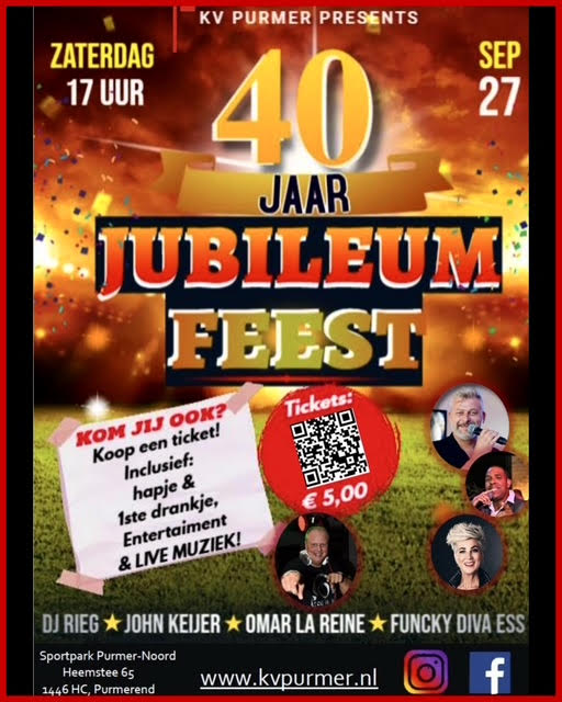 40 Jaar Jubileumfeest KV Purmer